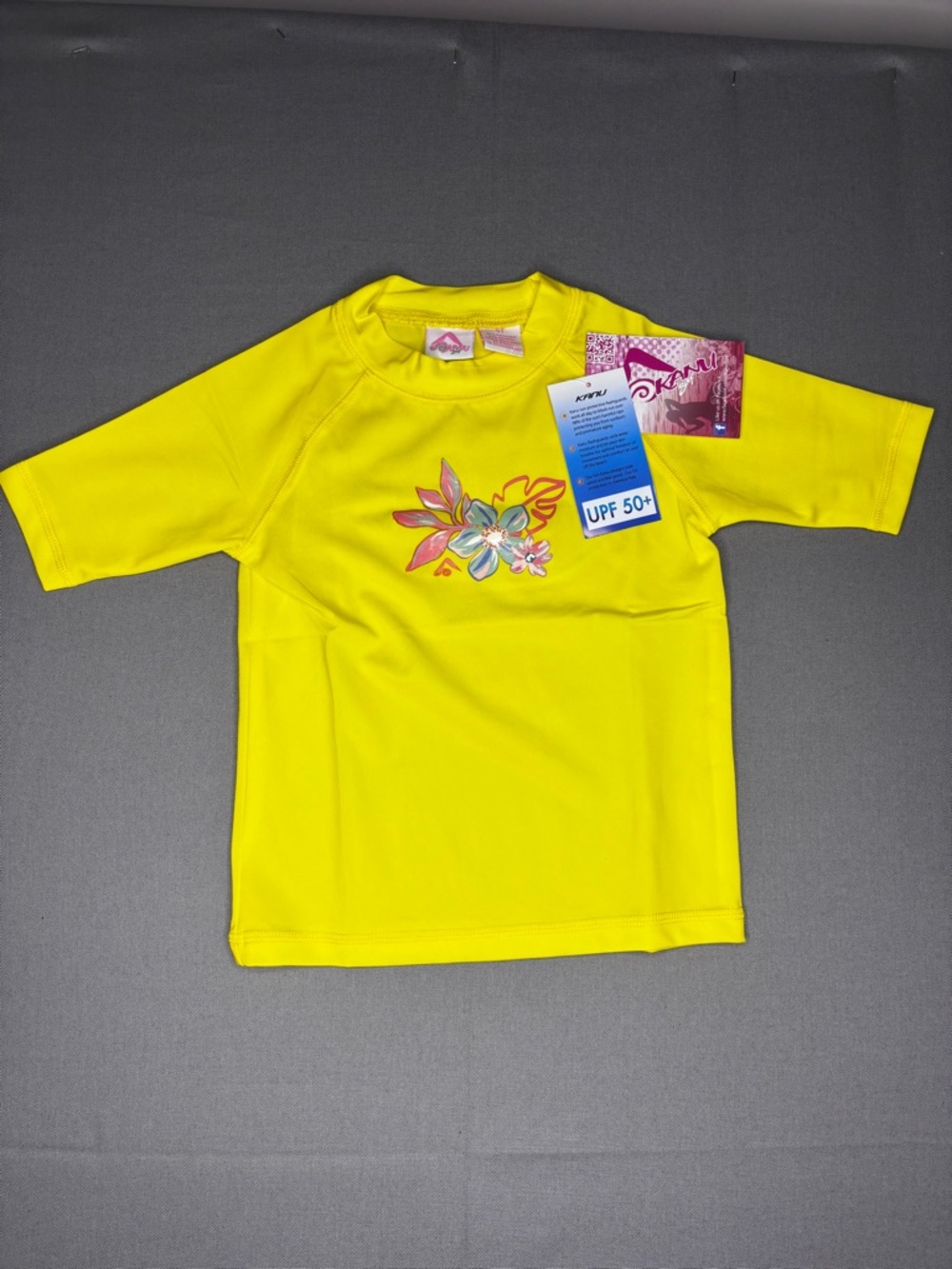 NWT Kanu Surf Girls' Jade Rash Guard – UPF 50+ Sun Protection – Size 5T NWT